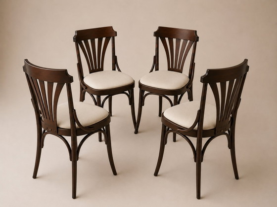 Set di 4 sedie da pranzo vintage scandinave | Danesi – Set da pranzo, Wood (photo 6 of 7)
