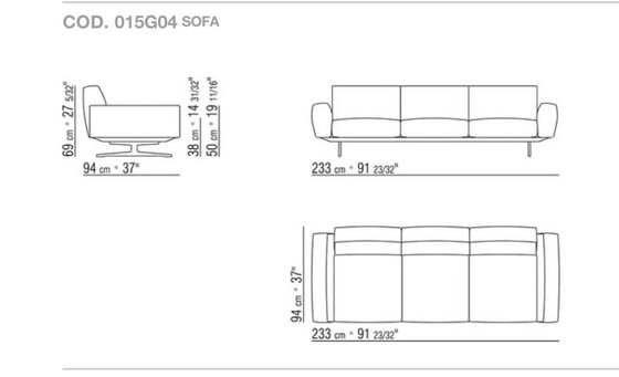 Image 1 of Flexform softdream 95x235cm in Stoff Topazio Ausstellungsmodell