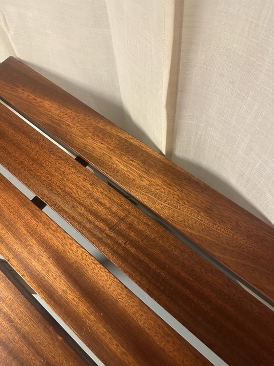 Image 1 of Panca vintage con doghe in legno