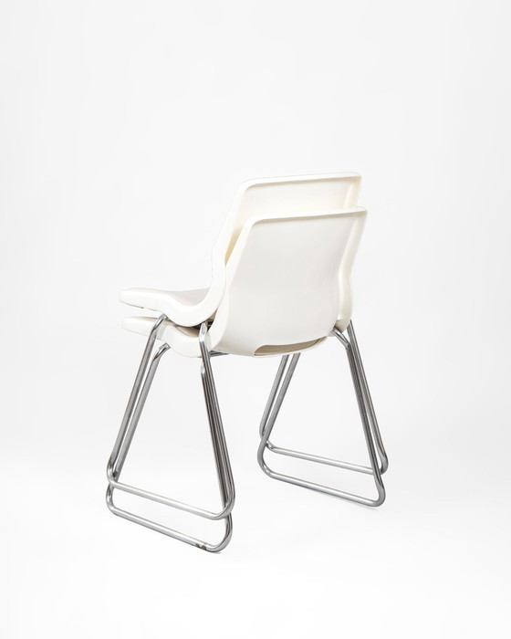 Image 1 of Swedish Chair By Overman Made Of Tubular Steel And Plastic