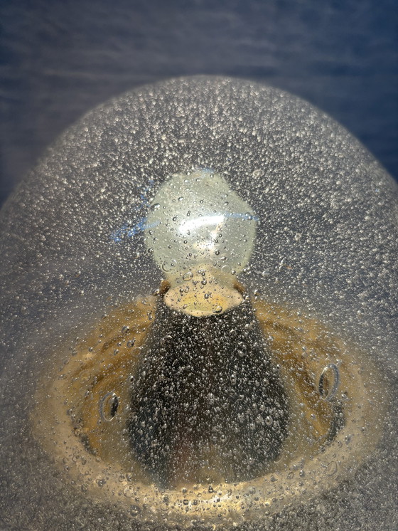 Image 1 of Lampe vintage en verre bulle Hoffmeister années 1970, ère spatiale