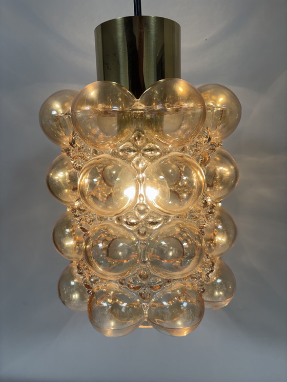 Image 1 of Exklusive Limburg Helena Tynell Bubble Lampe aus goldfarbenem Glas