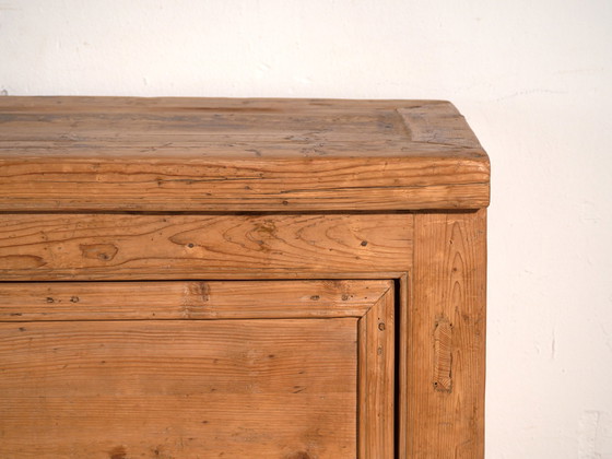 Antique wooden sideboard with three doors (c.1920) (photo 33 of 40)