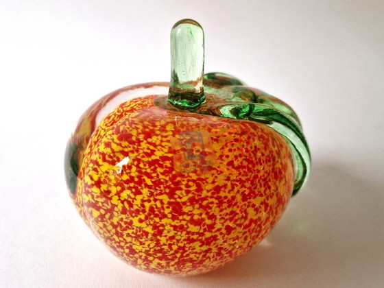 Image 1 of Johansfors Sweden - Solid "Astrakan" apple by Luigi Barbaro - Signed