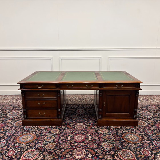 Grande Scrivania Classica Inglese – Scrivanie, Leather, Wood (photo 4 of 21)
