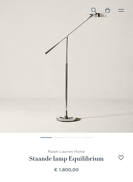 Image 1 of XL rvs design vloerlamp 250 cm