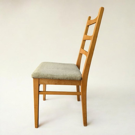 Image 1 of Rarità! 2x sedia da cucina/sala da pranzo vintage degli anni '60, sedia a pioli, made in Germany