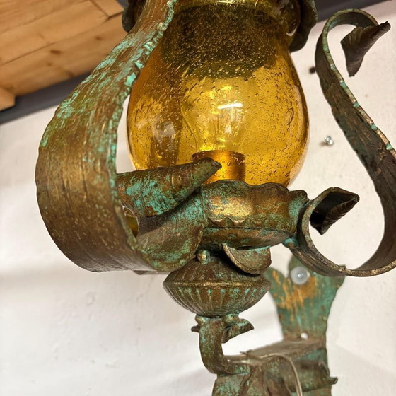 Image 1 of Wrought Iron Vintage Lantern