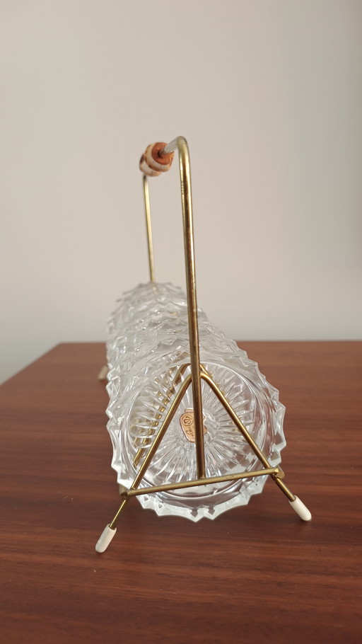 Sottobicchieri in cristallo di Bohemia del metà secolo