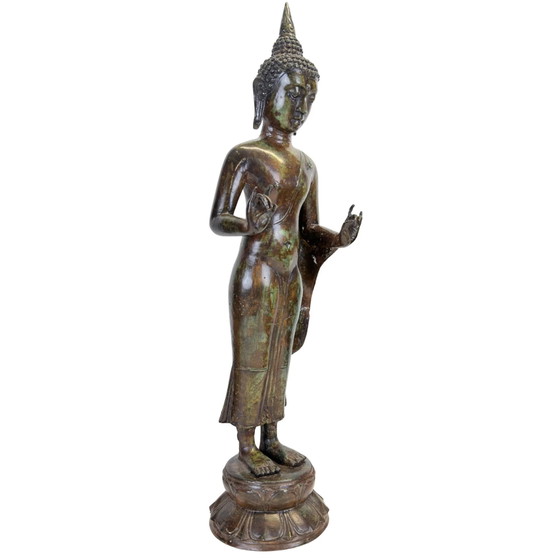 Buda javanés antiguo – Estilo Majapahit Revival – Vitarka Mudra – Esculturas (photo 2 of 11)