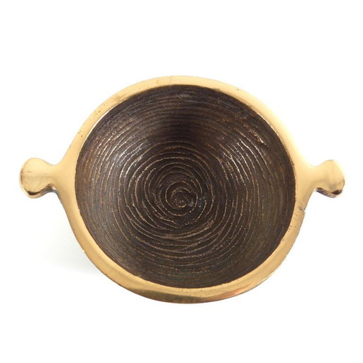 Small bronze bowl, brutalist style, 1960s