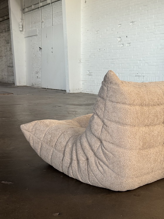 Image 1 of Ligne Roset Togo 3 Plazas Boucle Beige