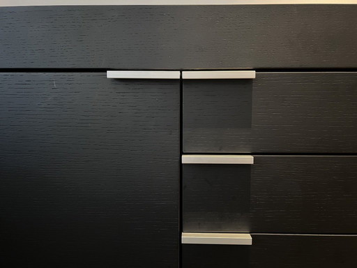 Pasatoe sideboard L-series matt black oak