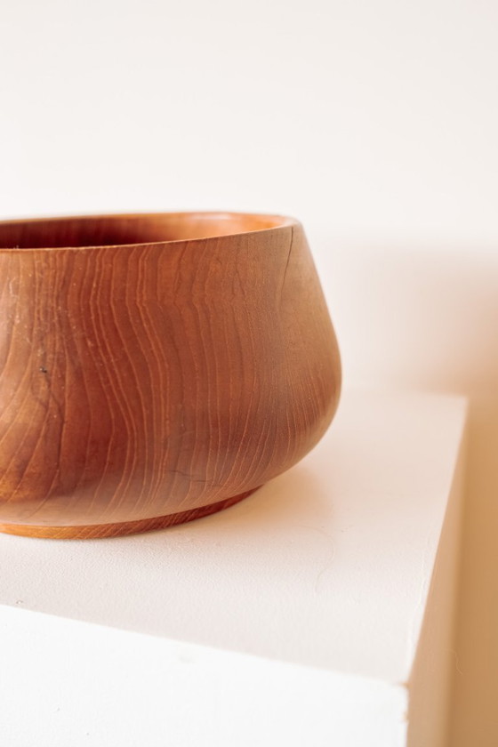 Image 1 of Saladier ou coupe à fruits vintage danois en teck, années 1970