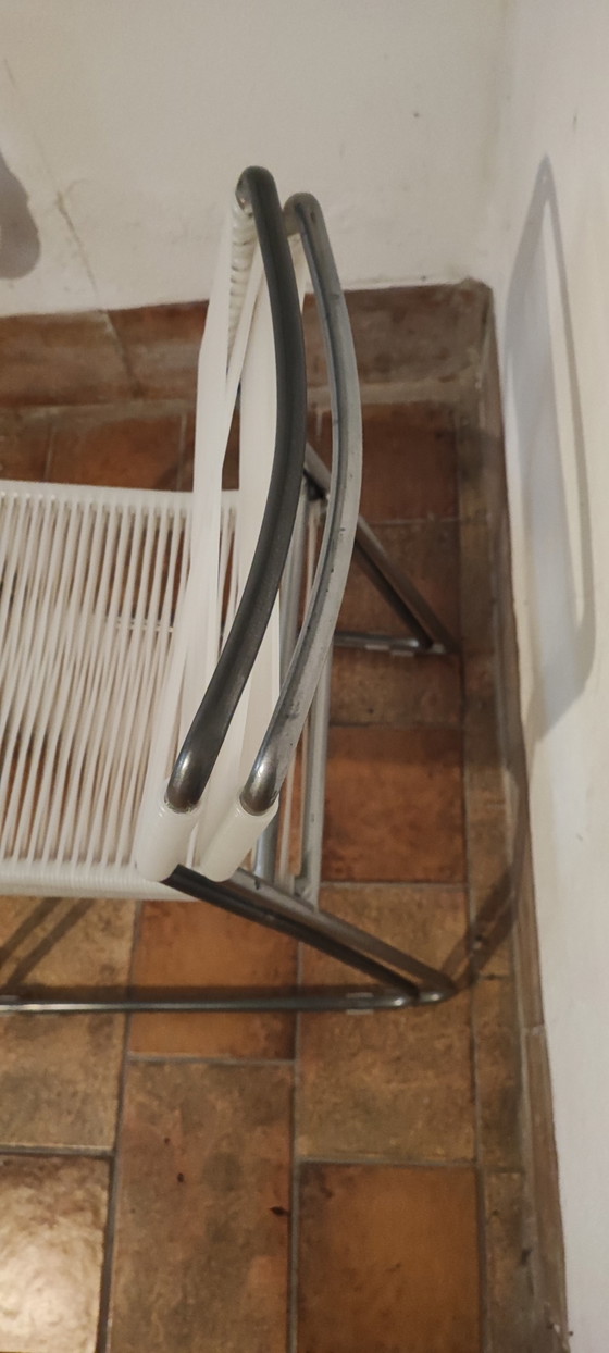 IKEA MELKER vintage spaghetti chairs
Set of 6 90s design classics – Dining chairs, Plastic, Chrome (photo 9 of 9)