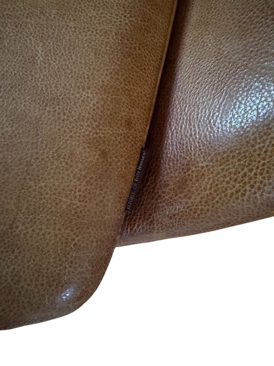 Image 1 of Arne Jacobsen Egg Chair – Fritz Hansen – Vintage leer donker walnoot – Designklassieker