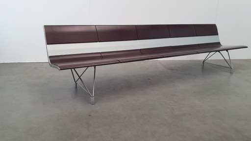 Sellex Aero design bank XL aluminium 311cm Bulo
