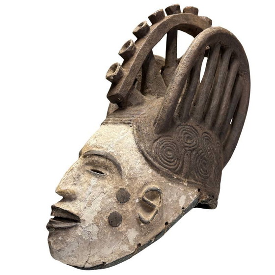 Decorazione Murale - Autentica Maschera Antica Igbo Agbogho Mmuo – Rituale Verificato – Sculture, Textile (photo 8 of 9)