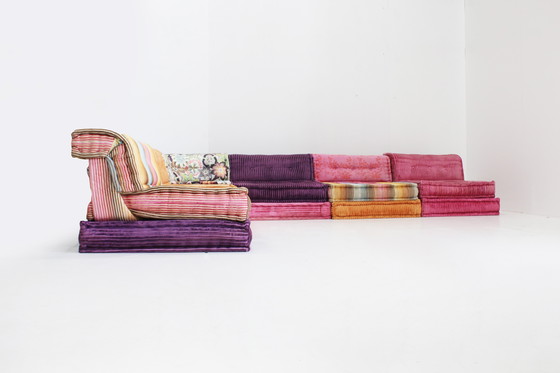 Image 1 of Roche Bobois Mah Jong Modular Sofa Missoni Stoff Hans Hopfer, Satz von 18