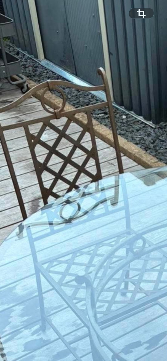 Outdoor Furniture Set, Patio Set – Garden sets, Glass, Iron (photo 3 of 5)