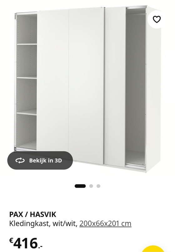 PAX/HASVIK IKEA Wardrobe 200X66X201 As Good As New – Wood (photo 5 of 5)