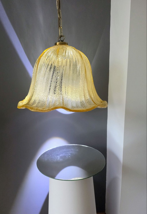 Kaiser Leuchten 1970, Suspension en Verre Givré