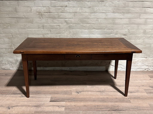 French Cozy & More Farmer's Table With 1 Drawer