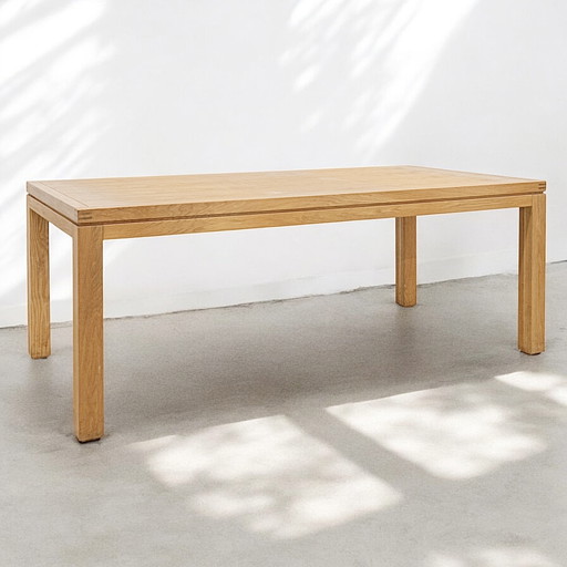 Solid Oak Dining Table - 200 x 100 cm