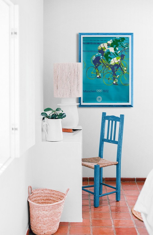 Munich 1972 – Cycling (Race Bike) – 1972 – Original Vintage Poster by Otl Aicher | Lithograph Poster | 84.1 × 59.4 cm | Germany