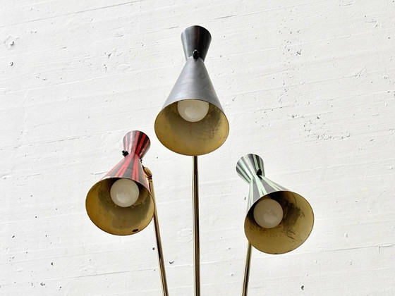 Image 1 of Lampadaire de style mid-century, signé Lumenform, années 1960