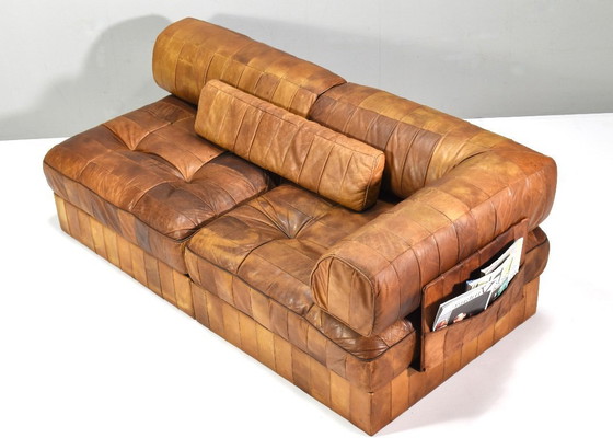 Image 1 of De Sede DS-88 Sectional Daybed / Sofa in Cognac Tan leather – Switzerland, circa 1970