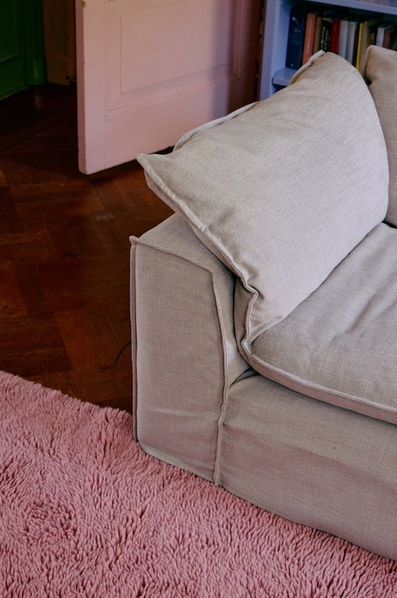 Image 1 of HK Living - Tapis moelleux rose 150 x 240 cm