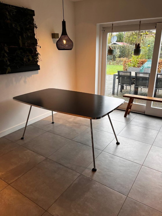 Image 1 of Design eettafel – Gebroeders De Wit – zwart blad