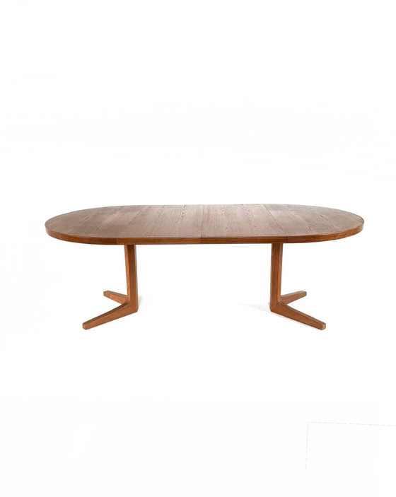 Image 1 of Vintage verlengbare Deense teakhouten eettafel ‘60