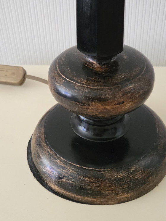 Table lamp 80 cm, brand is in the steel – Lumiere, Metal, Textile (photo 3 of 5)