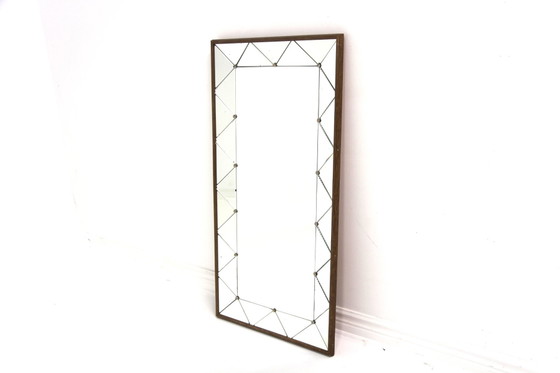 Scandinavian Teak and Metal Mirror, Sweden, 1960s (photo 4 of 4)