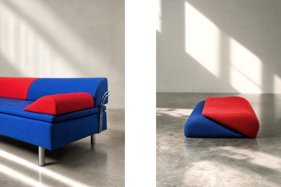 Vintage Mid-Century Danish Modern Memphis Design Sofa Diva Daybed by Gubi Olsen for GUBI, 1984 – Textile (photo 2 of 37)