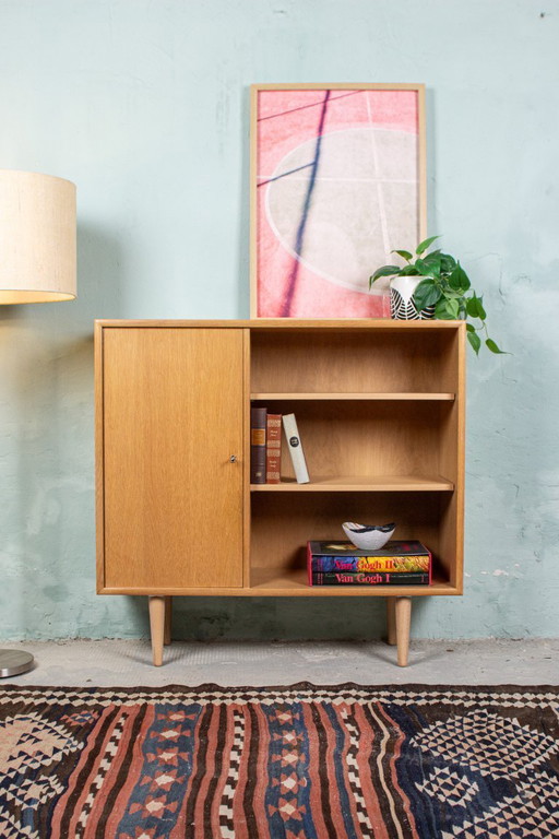 Vintage Chest of Drawers, Shelf, Sideboard, Oak, Mid-Century 1960s