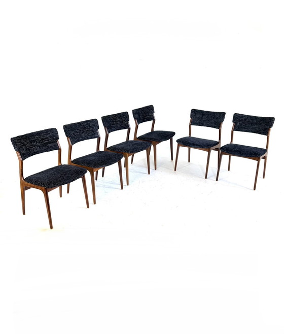 Image 1 of 6 restored Danish dining chairs '60