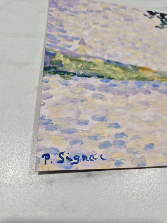 Paul Signac (1863-1935) - Paesaggio Costiero – Arte, Carta, Altro (photo 3 of 5)