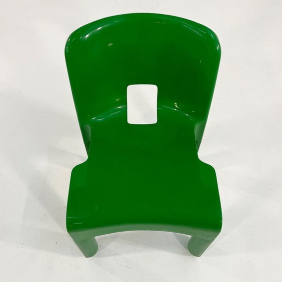 Image 1 of Sedia Universale modello 4868 verde di Joe Colombo per Kartell, anni '70