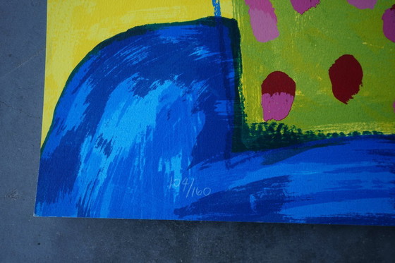 Image 1 of Frederick James Brown 'Joey' 1990, grande serigrafia firmata