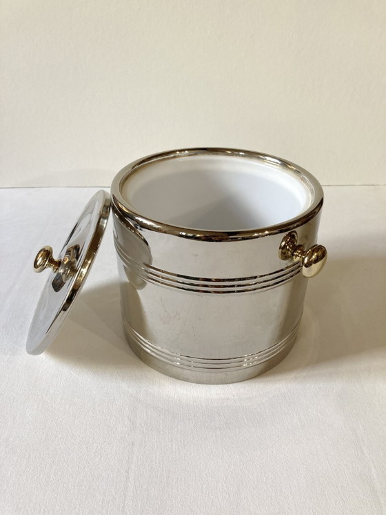 Image 1 of Silver-plated metal ice bucket