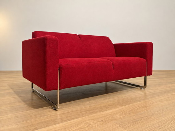NEWLY UPHOLSTERED Artifort Mare Loveseat + WARRANTY, 2 seaters, Other, Metal, Modern (photo 3 of 8)