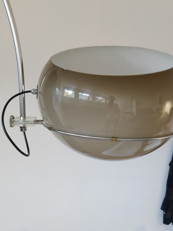 Gepo arc lamp, 1960s, XXL – Floor lights, Metal, Plastic (photo 2 of 14)