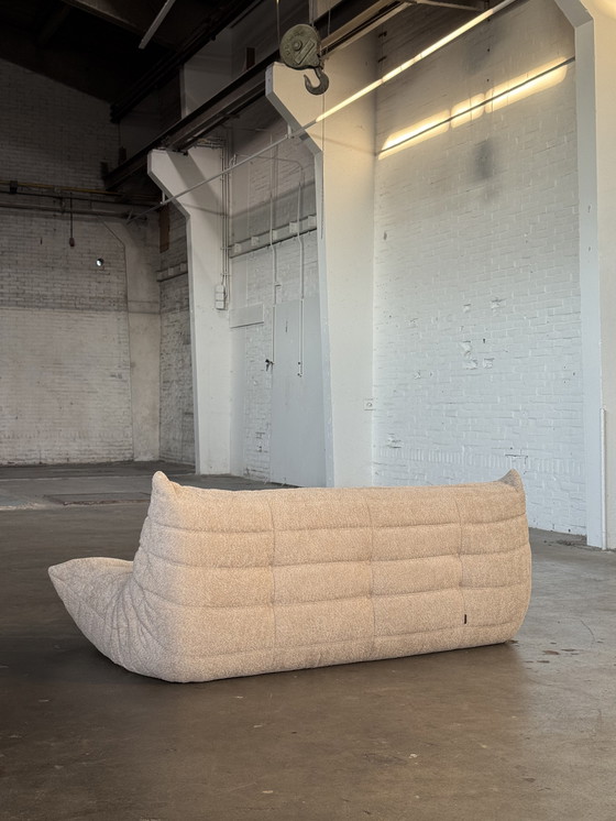 Image 1 of Ligne Roset Togo 3 Plazas Boucle Beige