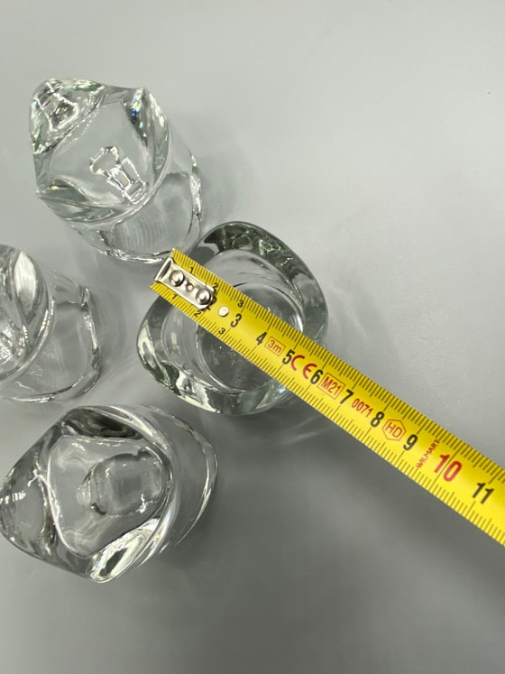 4 kristallen kandelaars – vintage design uit de jaren 70 – Glazen & Karaffen, Crystal (photo 4 of 5)