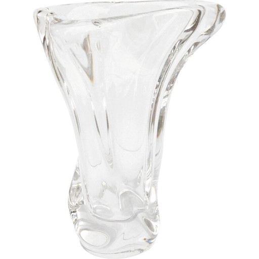 Vintage-Vase aus Kristall von Art Vannes, Frankreich 1970er Jahre