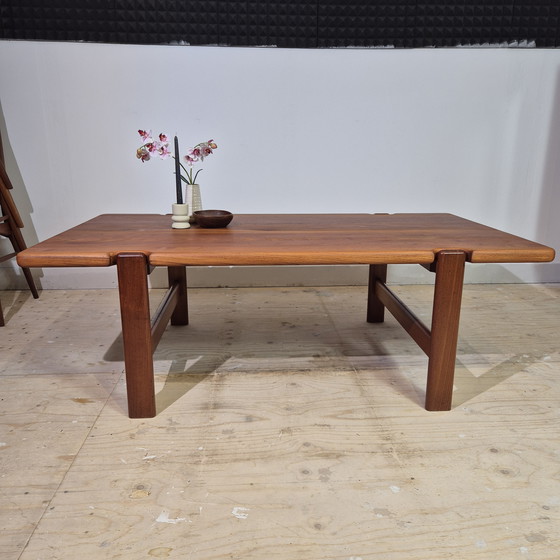 Image 1 of Niels Bach, table basse vintage danoise en teck restaurée