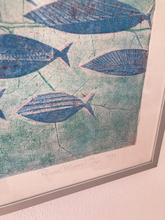 Opera grafica originale dell'artista Rinné Mervel (Delft) – Litografie e stampe, Paper (photo 13 of 13)